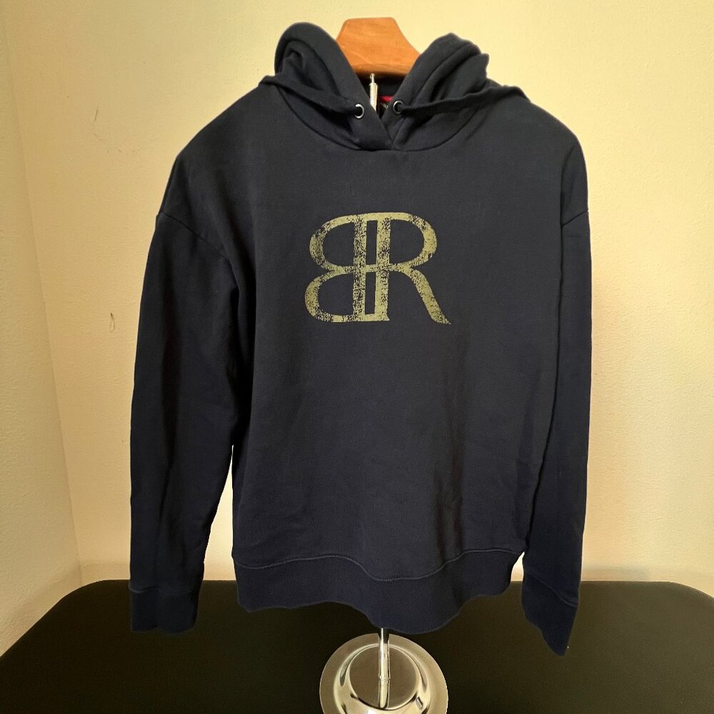 Banana Republic Navy Fleece-Lined Hoodie Size S Pullover Great Condition